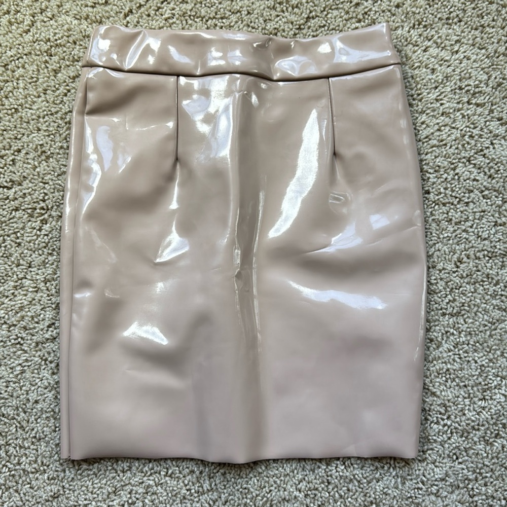 Oh Polly Vinyl Mini Skirt size 6